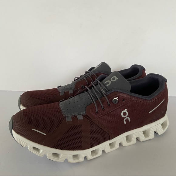 On Running Cloud 5 Men's Shoes  Burgundy Ox Shadow 11.5 - Picture 5 of 16
